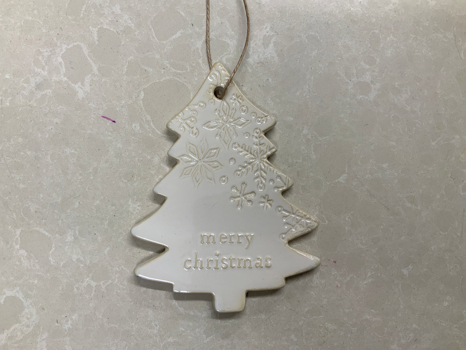 Mudpie Christmas Tree Ceramic Ornament