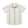 Me &amp; Henry Newport Woven Shirt - Blue/Pink/White stripe