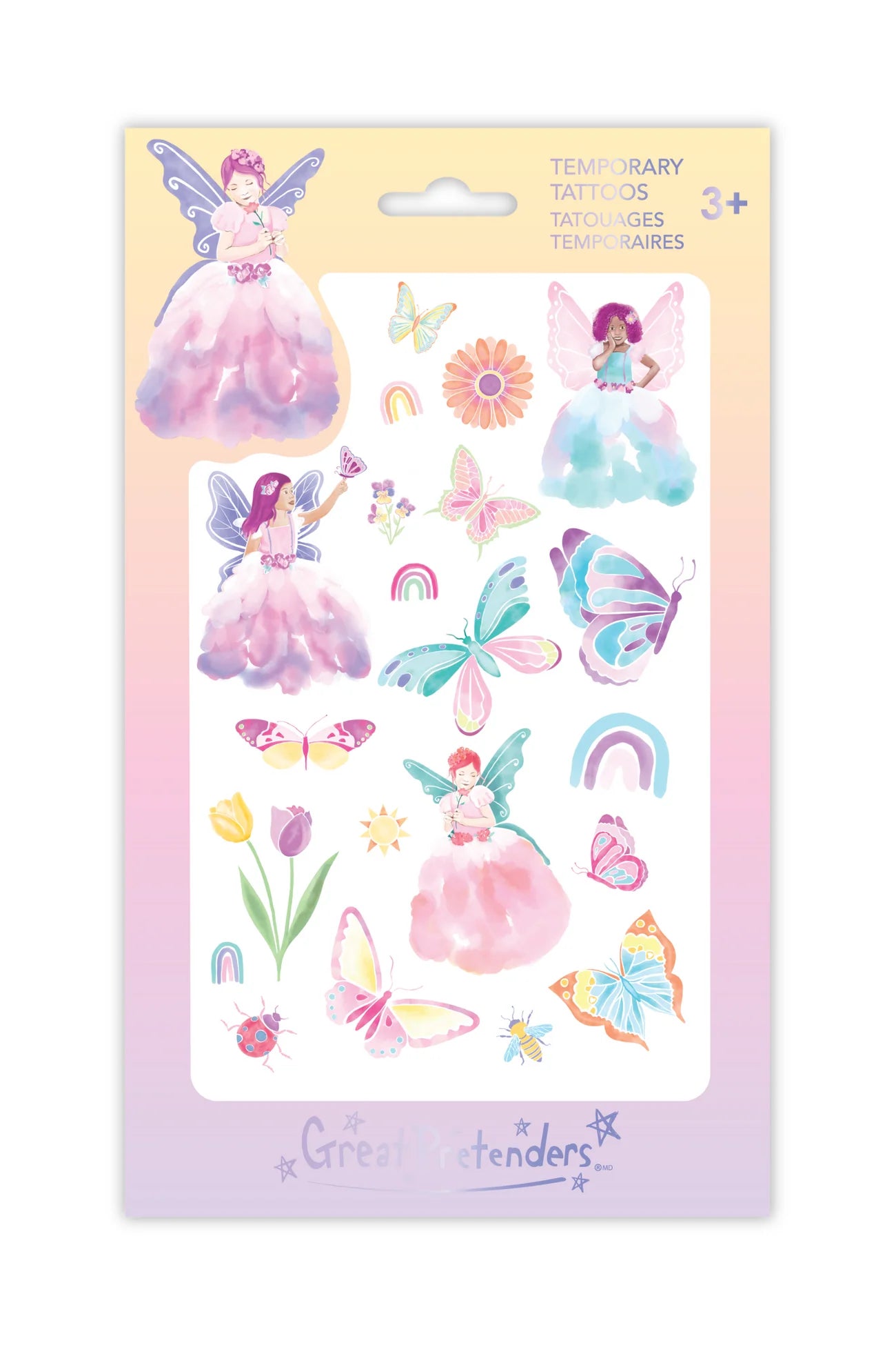 Great pretenders Butterfly Fairy Tattoo Sheet (18 pcs)