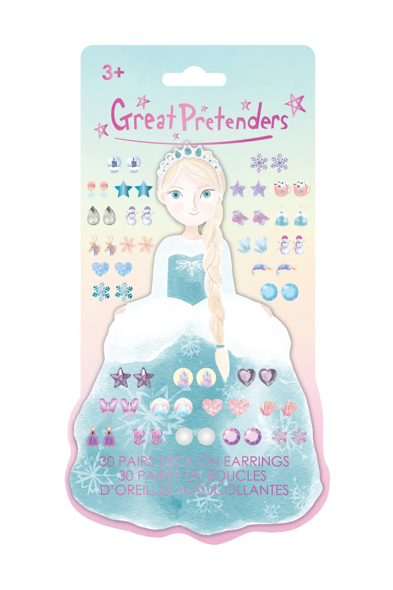 Great pretenders Frosty Sister Stick-on Earrings (30 pairs)