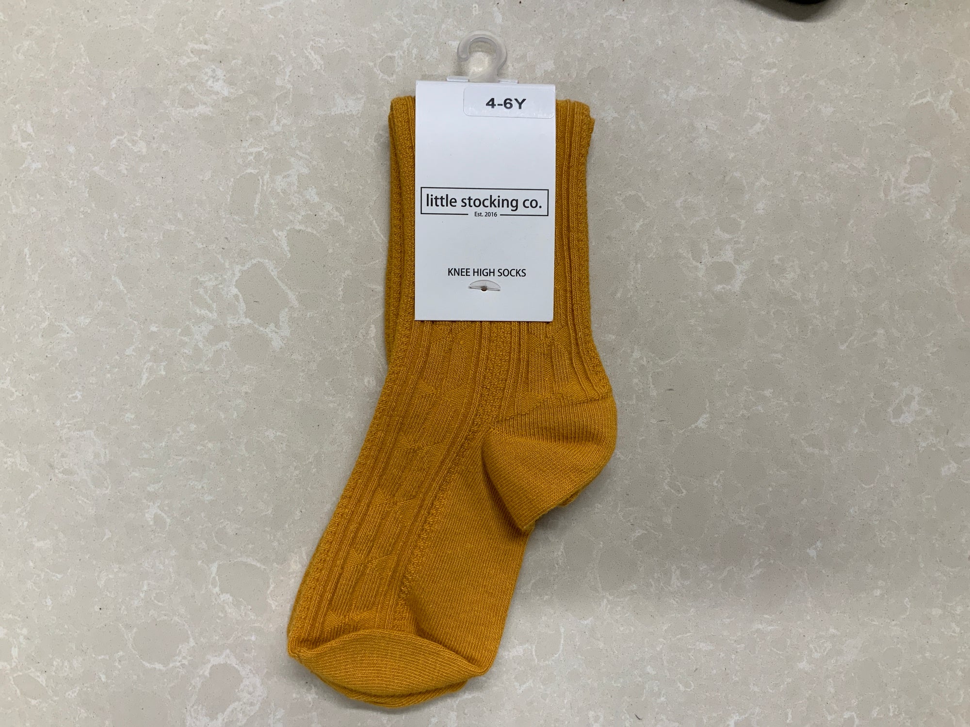 Little Stocking Co. Cable Knit Knee High Socks - Marigold
