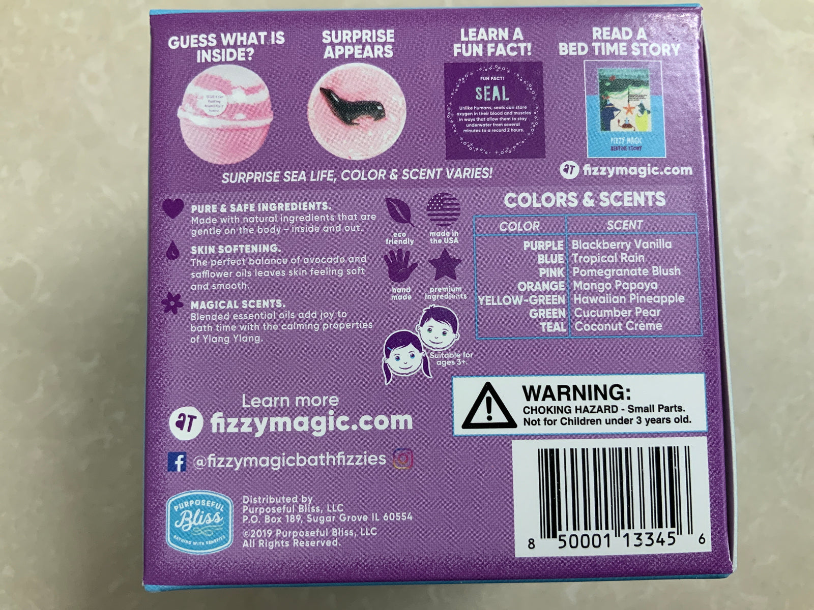 Fizzy Magic Bath Fizzy Surprise Bath Bomb: Sea Life