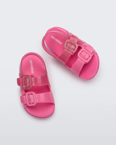 Mini Melissa Cozy Sandal BB - Pink/Glitter