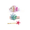 Lilies &amp; Roses Under The Sea Pink Fish Hair Clips Set