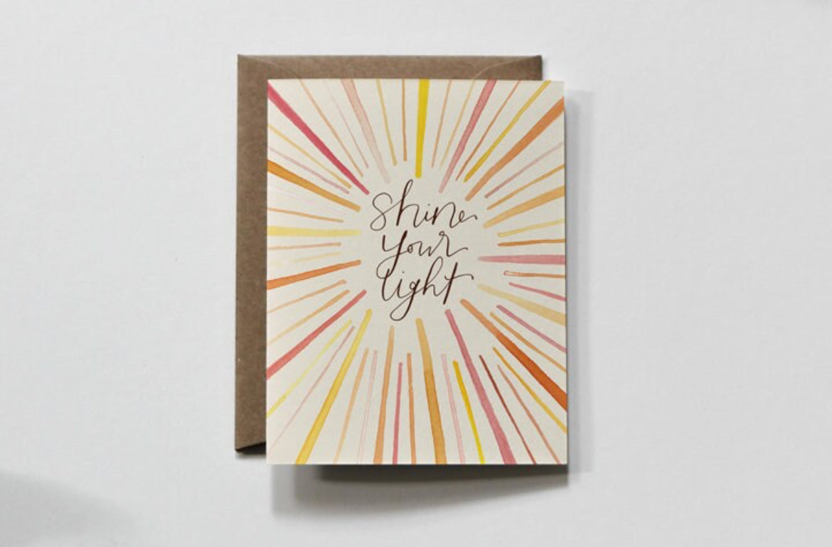 Shine Your Light- Everglow Handmade Card