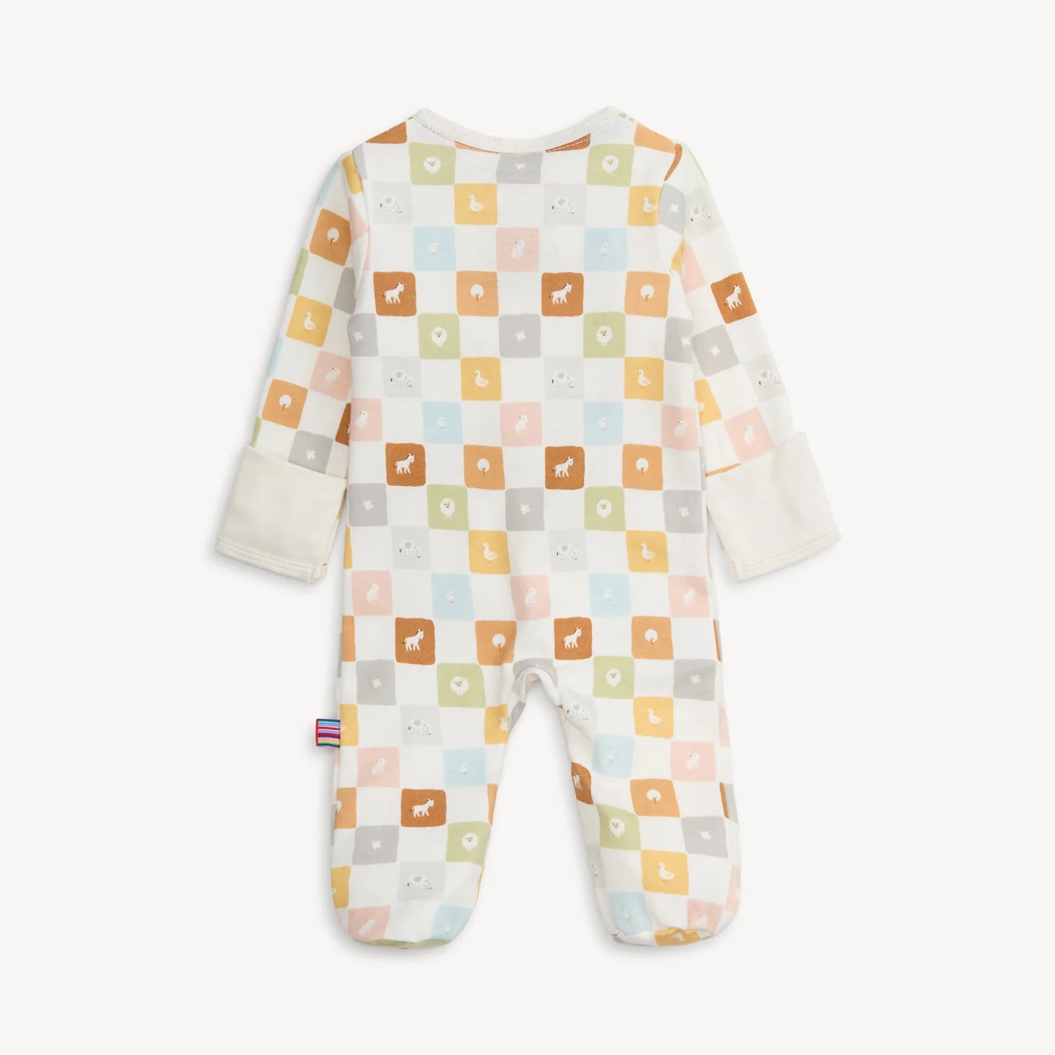 Magnetic Me Checkmate organic cotton footie