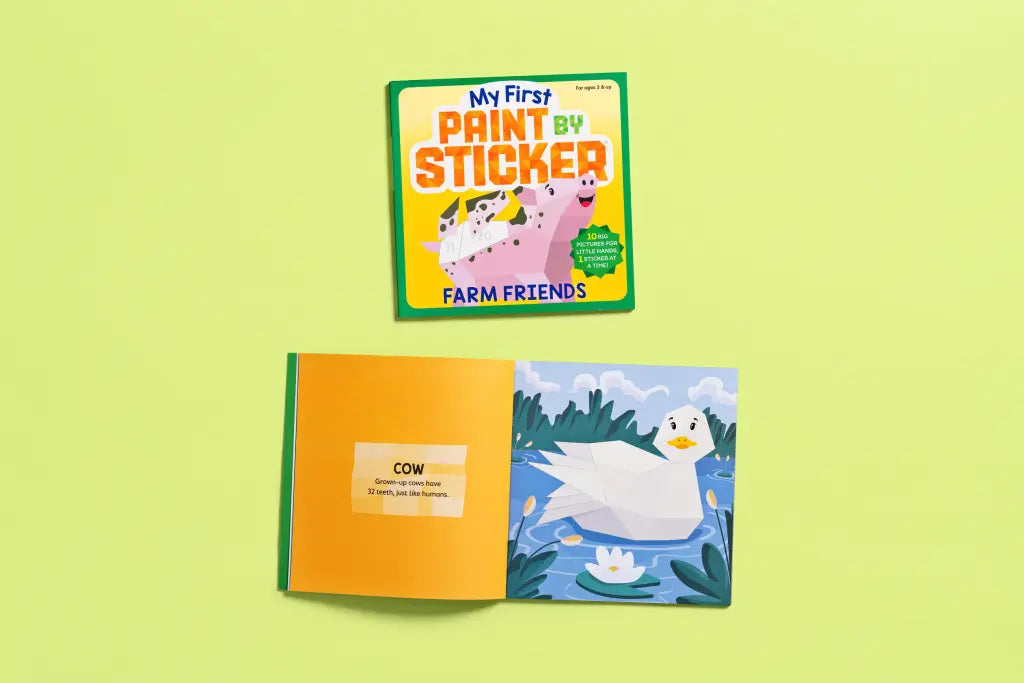 My First Paint by Sticker Book - Farm Friends