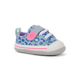 See Kai Run Stevie Mini - Sky Blue/Leopard
