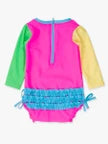 Ruffle Butts girls long sleeve one piece rash guard