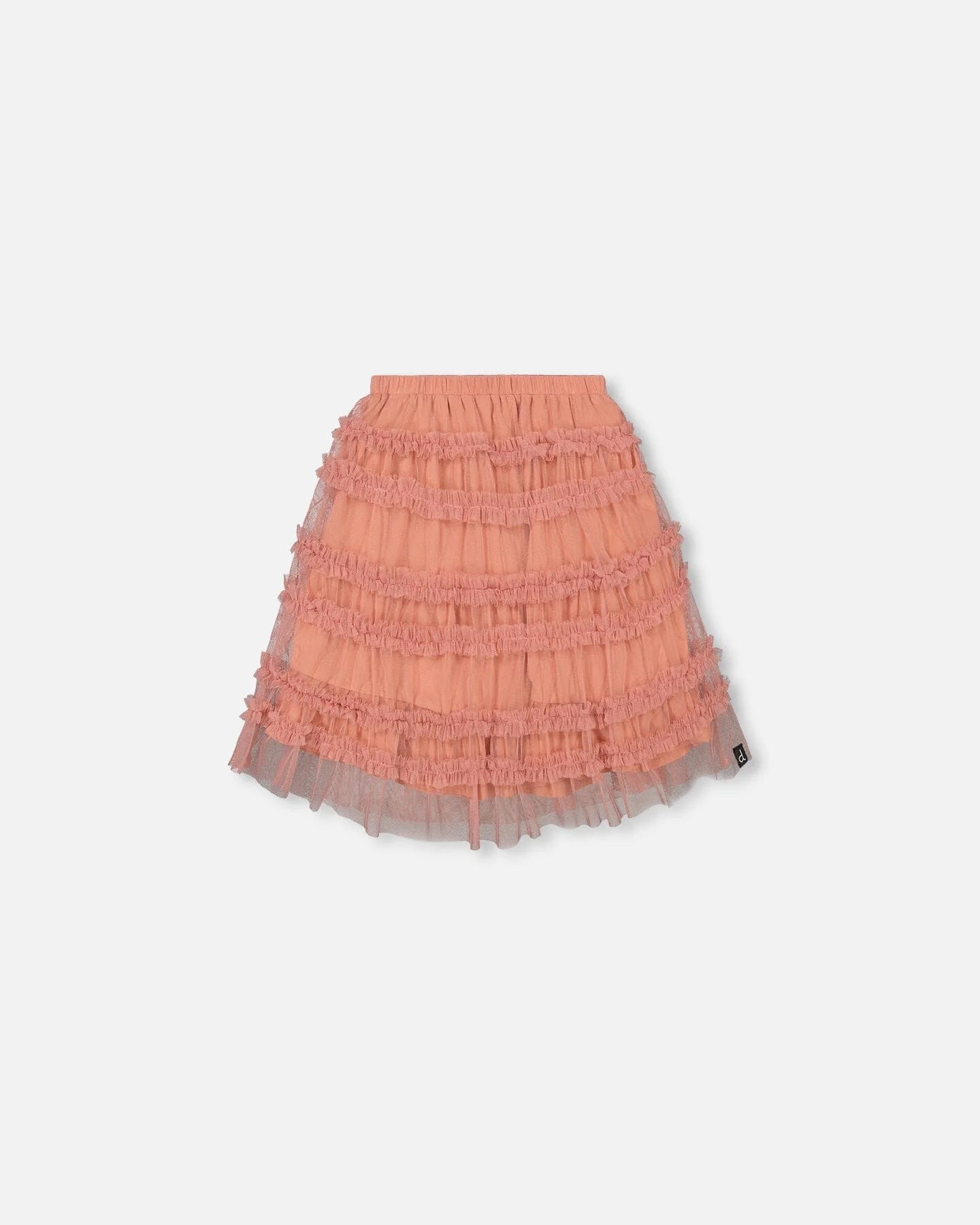 Salmon pink outlet tulle skirt