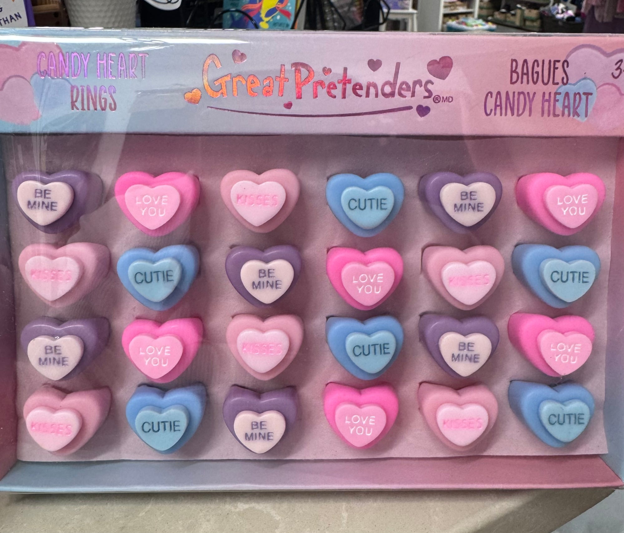 Great Pretenders Candy Heart Rings