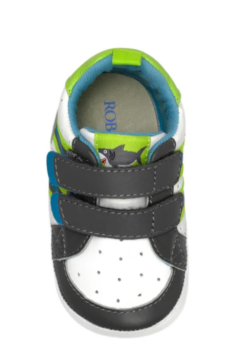 Robeez First Kicks Brooks Charcoal Shoe