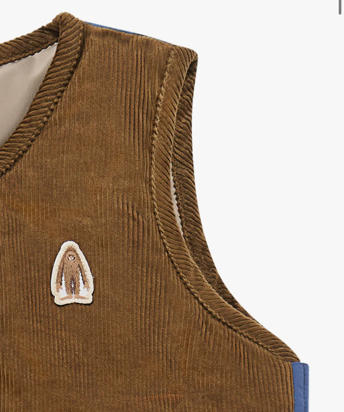 Petite Revery Recycled Fleece Down Vest - Deep Sea Blue