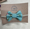 Blue Grasshopper Creation Small Classic Bow with Nylon Headband - assorted styles