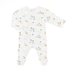 Coccoli Baby Modal Zipper Footie - Farm Animals on Cream PZM5811