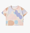 Petite Revery Wrinkled Muslin Short Sleeve Tee - Cloudy Seashells