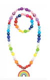 Great Pretenders Rainbow Necklace &amp; Bracelet Set