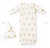 MakeMake Organic Kimono Infant Sleep Gown & Hat Set - Summer Sun