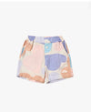 Petite Revery Wrinkled Muslin Shorts - Cloudy Seashells