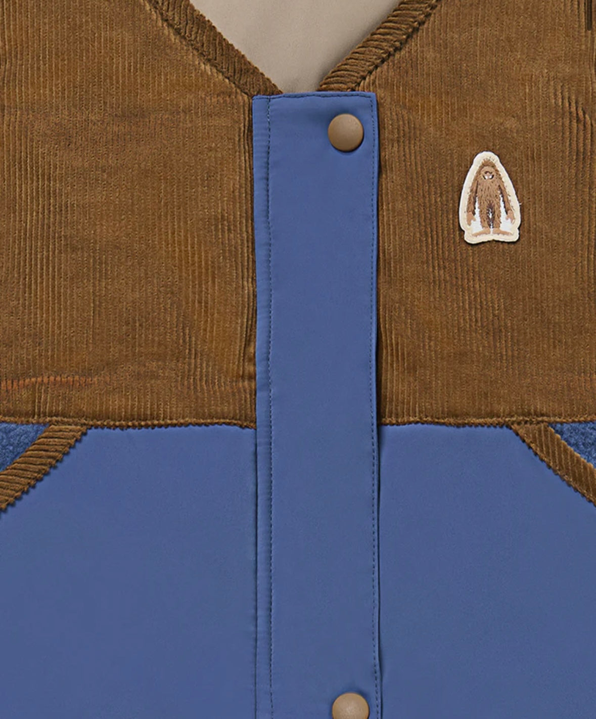 Petite Revery Recycled Fleece Down Vest - Deep Sea Blue