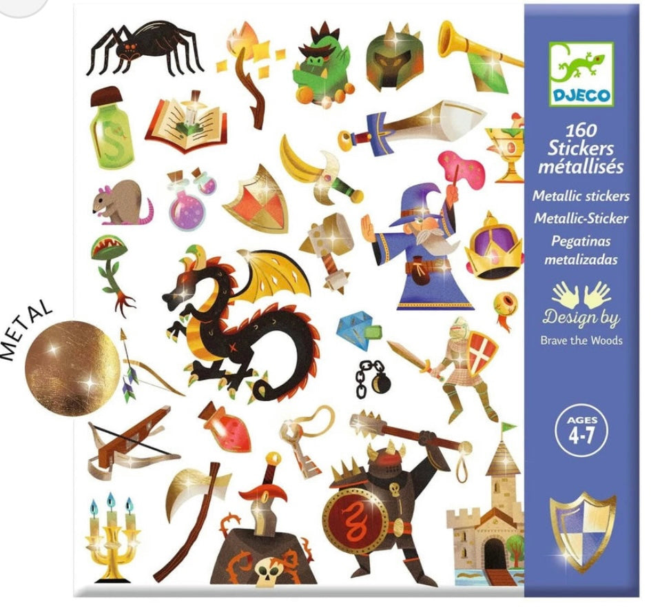 Djeco Medieval Fantasy Sticker Sheets