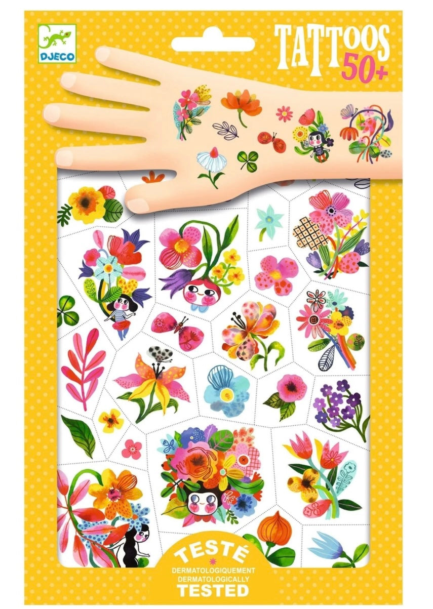 DJECO Temporary Tattoos - Aqua Flor