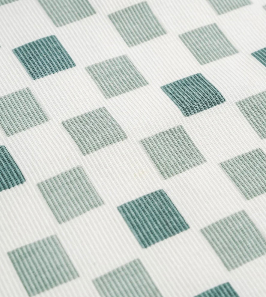 MakeMake Organic Short Sleeve Bubble Romper - Chequered