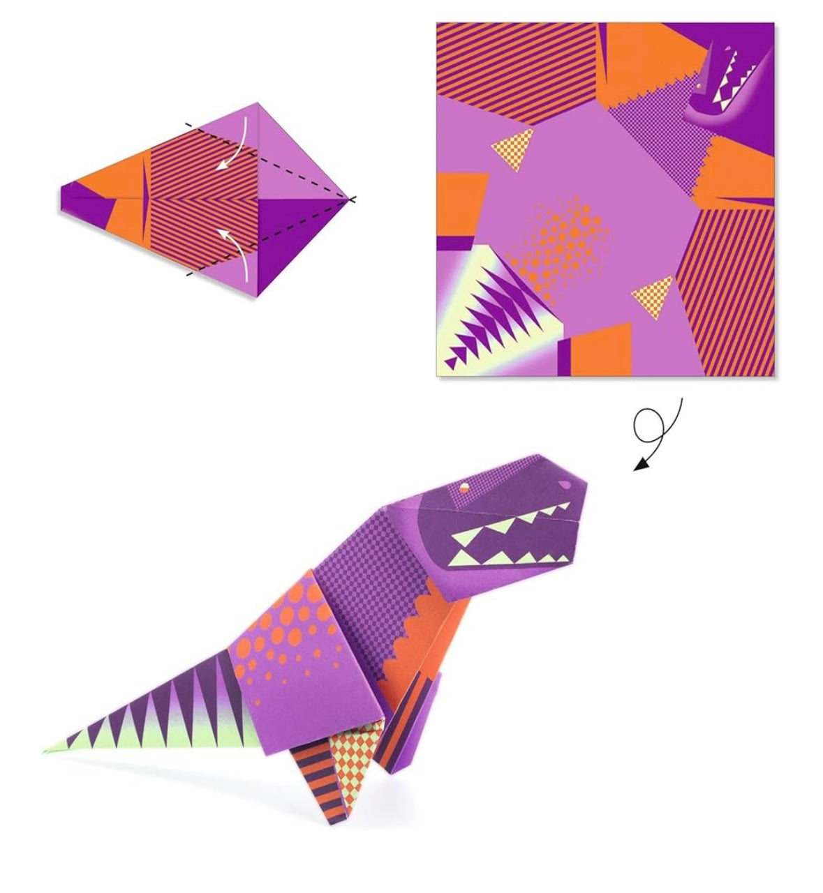 Djeco Origami Level 2 - Dinosaurs
