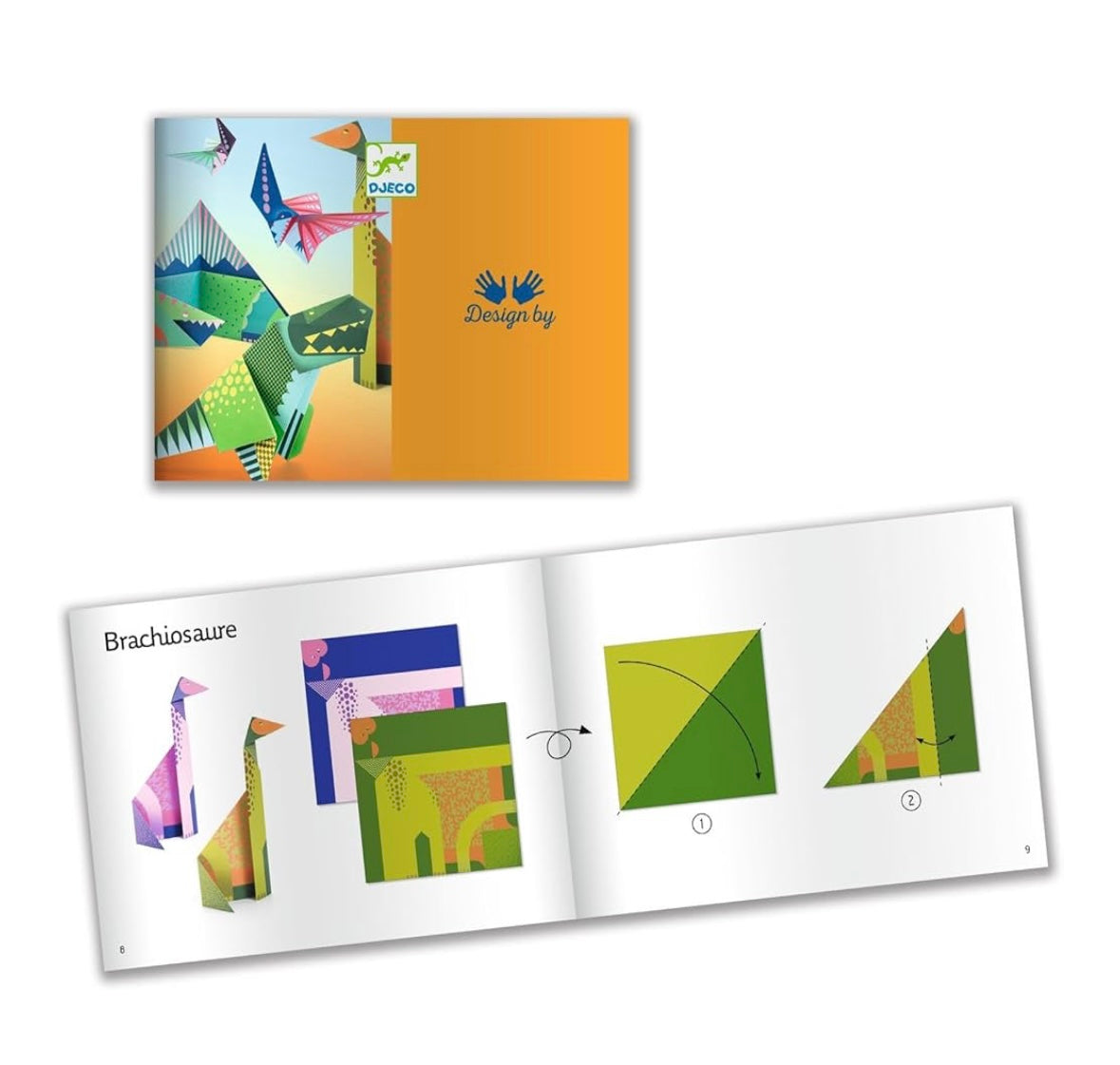 Djeco Origami Level 2 - Dinosaurs