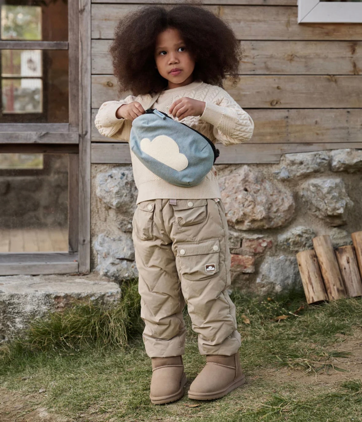 Petite Revery Cotton Denim Bumbag - Camp Revery Velcro Patches