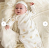 MakeMake Organic Kimono Infant Sleep Gown &amp; Hat Set - Summer Sun