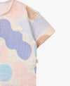 Petite Revery Wrinkled Muslin Short Sleeve Tee - Cloudy Seashells