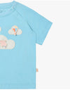 Petite Revery Quick Dry Cooling Cotton Raglan Short Sleeve Tee - Forget-Me-Not