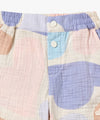 Petite Revery Wrinkled Muslin Shorts - Cloudy Seashells