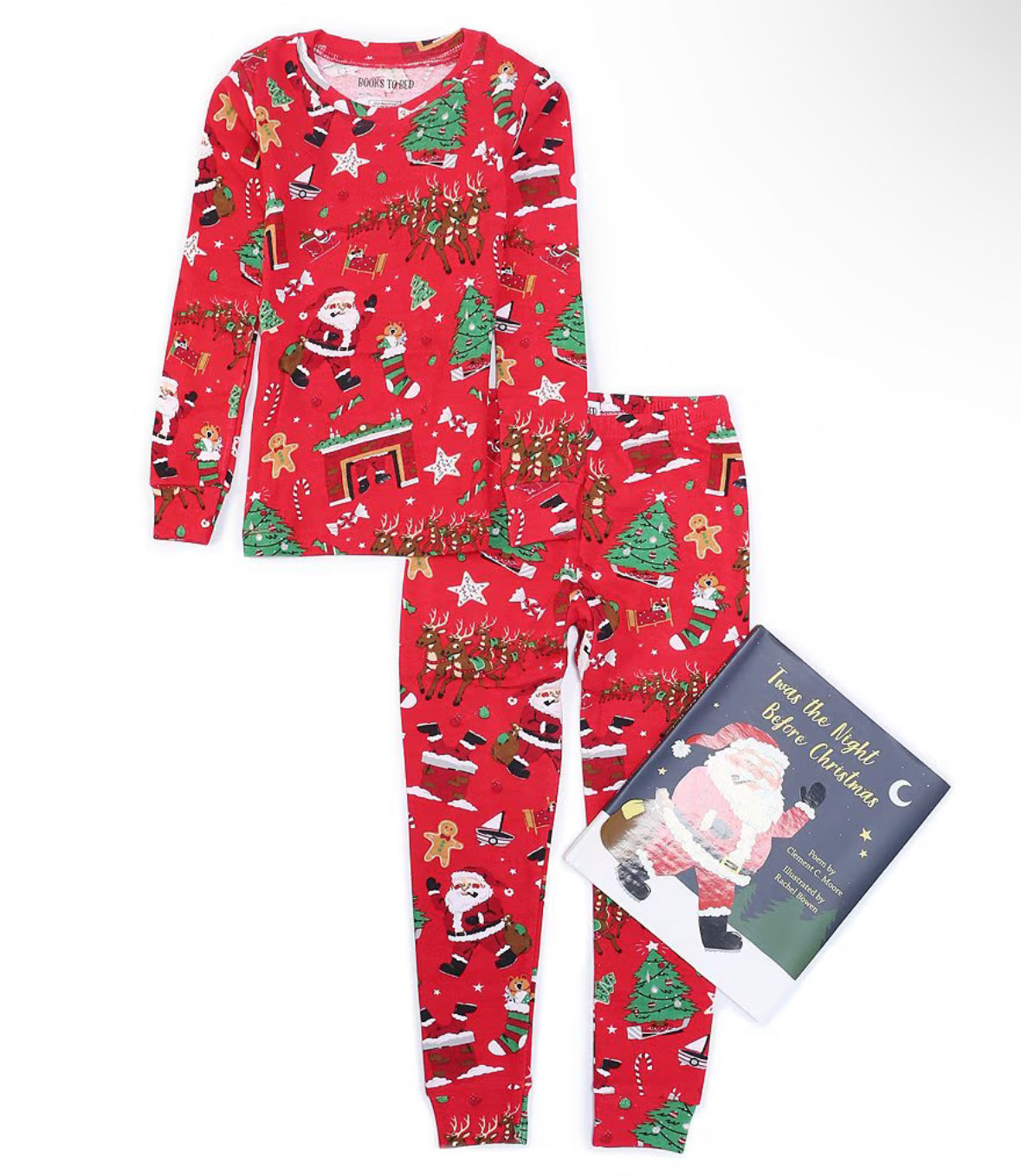 Hatley Red Night Before Christmas Pajama Set