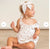 MakeMake Organic Tie Shoulder Bubble Romper - English Roses