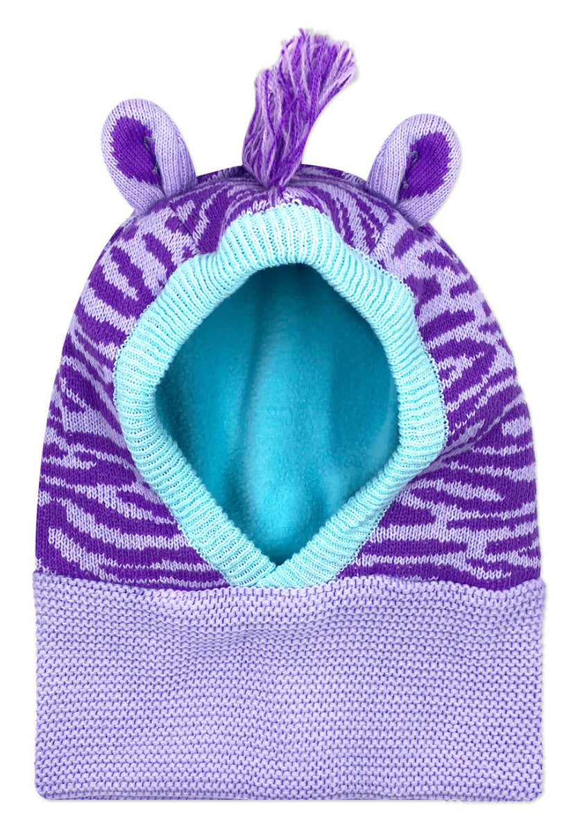 ZOOCHINI Baby Balaclava Knitted Hat - Ziggy the Zebra
