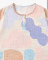 Petite Revery Wrinkled Muslin Short Sleeve Tee - Cloudy Seashells