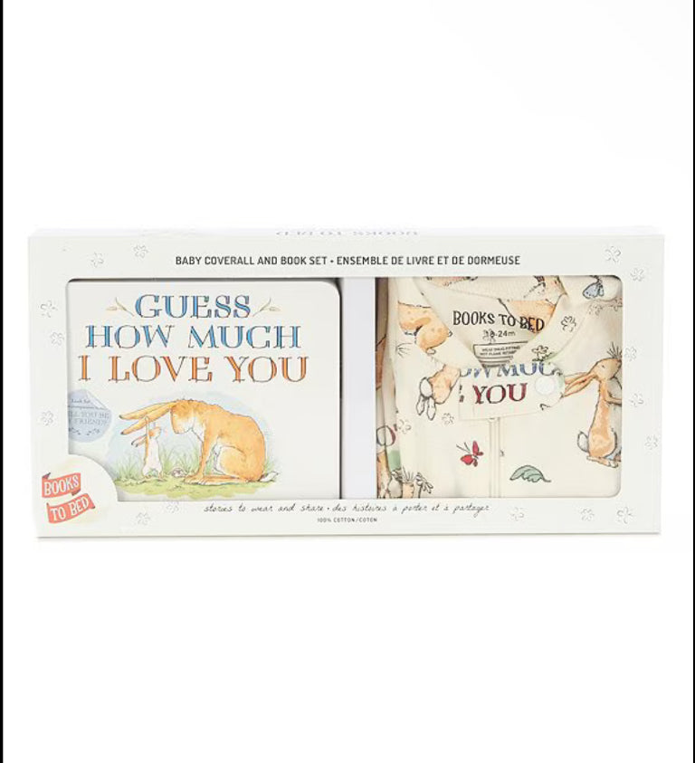 Hatley Guess How Much I Love You Books to Bed Coverall Boxed Set