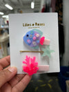 Lilies &amp; Roses Under The Sea Multicolor Fish Hair Clips Set