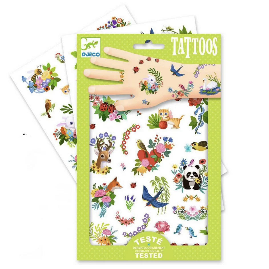 DJECO Temporary Tattoos - Happy Spring
