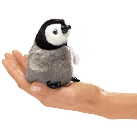Mini Baby Emperor Penguin Puppet-Folkmanis