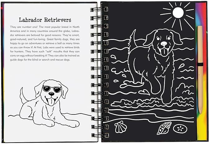 Scratch & Sketch Art Activity Books - Puppies