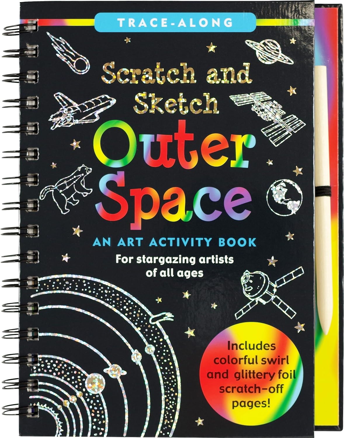 Scratch & Sketch Art Activity Books - Outer Space