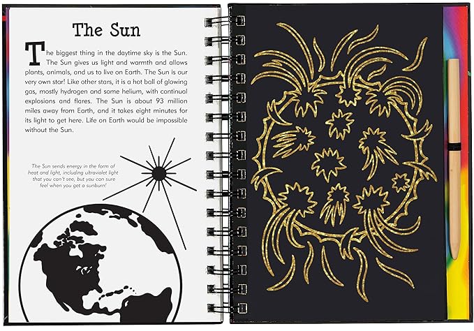 Scratch &amp; Sketch Art Activity Books - Outer Space