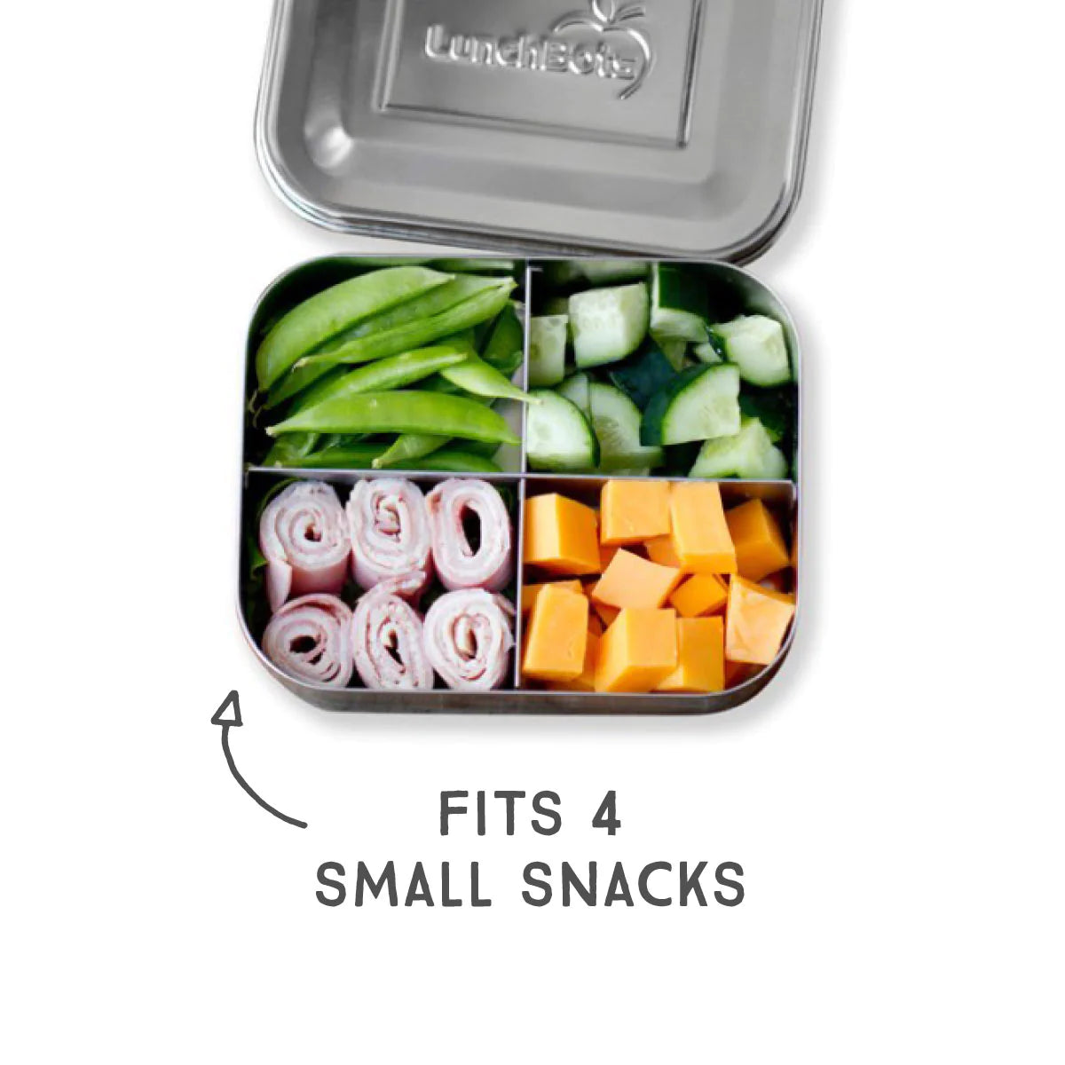 Lunchbots Quad Stainless Steel Lunch Container