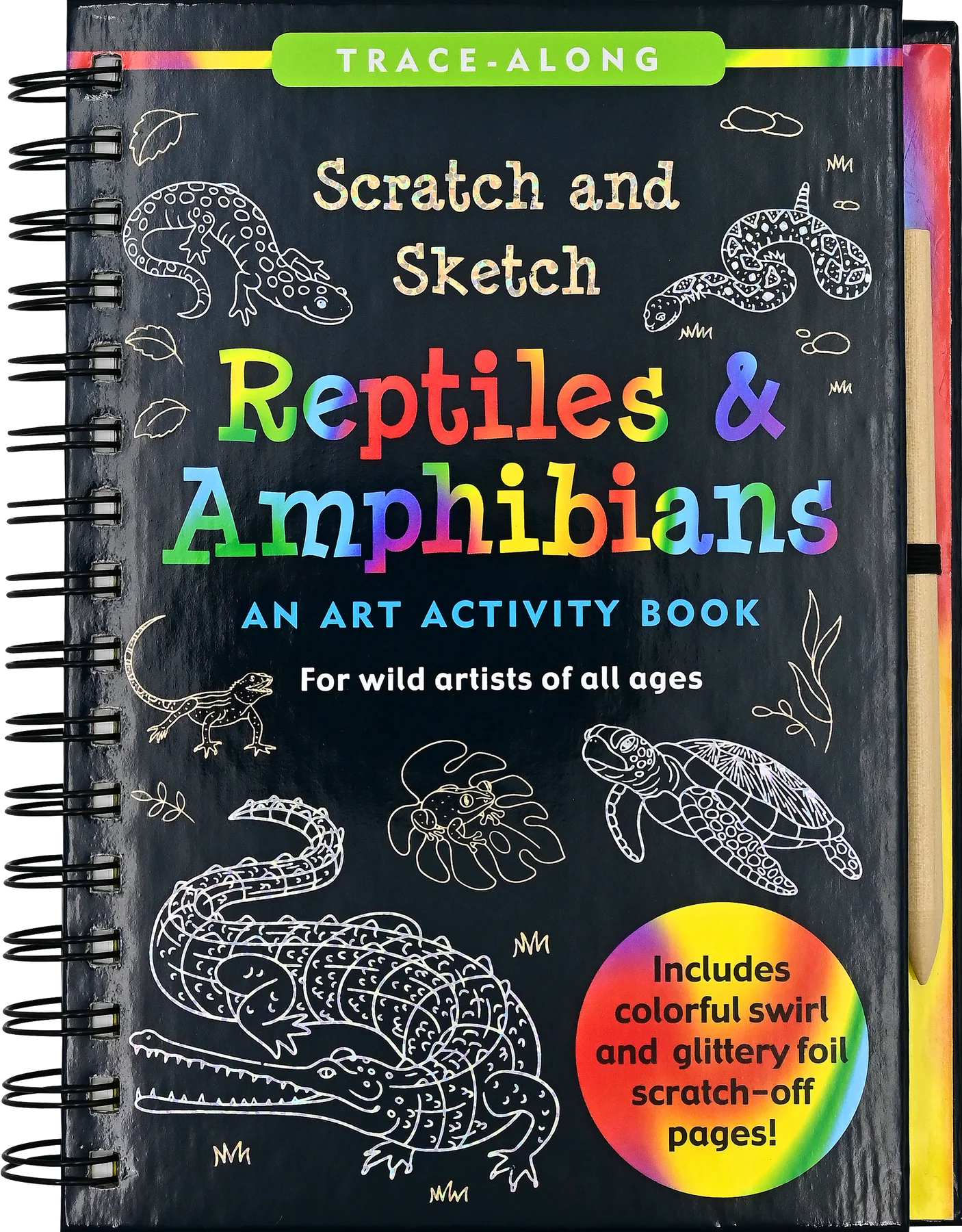 Scratch & Sketch Art Activity Books - Reptiles and Amphibians