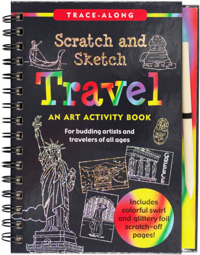 Scratch & Sketch Art Activity Books - Travel