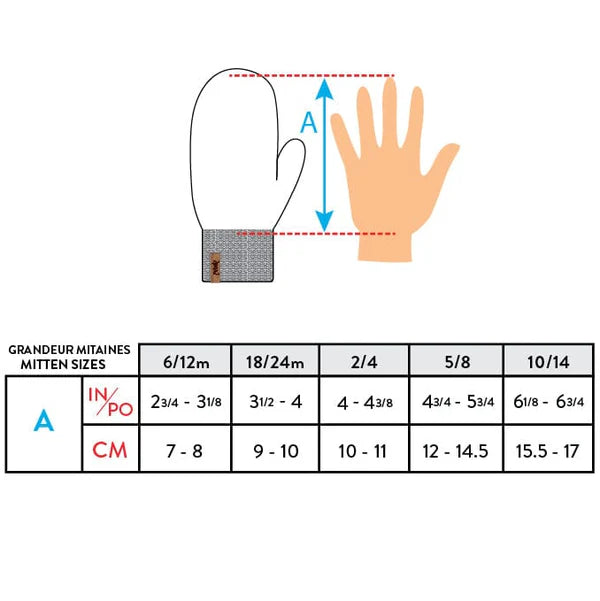 Deux par Deux Infant Sherpa Mittens with string 9-12 month