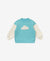 Petite Revery Fleece Drop Shoulder Sweatshirt - Dreamy Blue